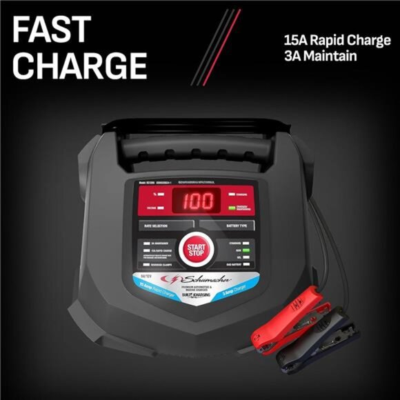 SC1280 6/12V Rapid Battery Charger and 15A Maintainer - Picture 6 of 7